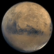 A view of Mars made up of around one hundred Viking Orbiter images.
